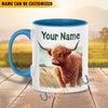 Uni Highland Personalized Name Two Tone Mug