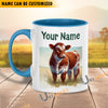 Uni Shorthorn Personalized Name Two Tone Mug