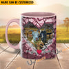 Uni Goat Couple Personalized Name Two Tone Mug