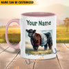 Uni Belted Galloway Personalized Name Two Tone Mug