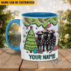 Uni Black Angus Christmas Personalized Name Two Tone Mug