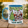 Uni Hereford Christmas Personalized Name Two Tone Mug