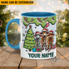 Uni Beefmaster Christmas Personalized Name Two Tone Mug