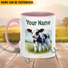 Uni Holstein Personalized Name Two Tone Mug