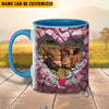 Uni Beefmaster Couple Personalized Name Two Tone Mug