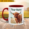 Uni Highland Personalized Name Two Tone Mug