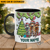 Uni Brahman Christmas Personalized Name Two Tone Mug