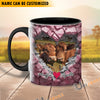 Uni Beefmaster Couple Personalized Name Two Tone Mug