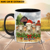 Uni Personalized Christmas Farmhouse Holiday Gift Cow Mug