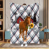 UniJames Personalized Farmhouse Plaid Cow Blanket (12 Cattle Breeds)