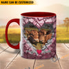 Uni Beefmaster Couple Personalized Name Two Tone Mug