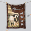 Uni Personalized Name Brahman Farm Super Soft Blanket