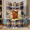 Uni Personalized Farm Name & Established Year Barn Door Blanket (10 Cattle Breeds)
