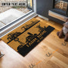 Uni Highland Happy Ranch Custom Farm Name Custom Year Coir Doormat