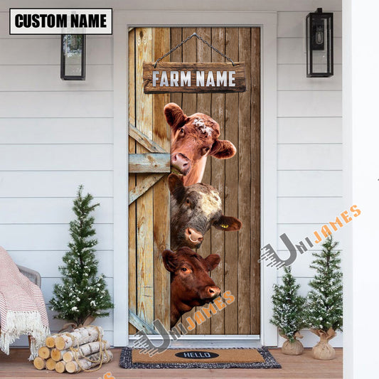 Uni Personalized Name Shorthorn Door Cover