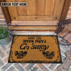 Uni Tractor Funny Come In Go Away Custom Farm Name Custom Year Coir Doormat