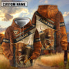 Uni Highland Dark Leather Pattern Personalized Name and Farm Name Color Mixed 3D Hoodie