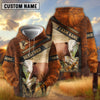 Uni Hereford Dark Leather Pattern Personalized Name and Farm Name Color Mixed 3D Hoodie