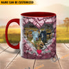 Uni Goat Couple Personalized Name Two Tone Mug