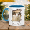 Uni Sheep Funny Personalized Name Two Tone Mug