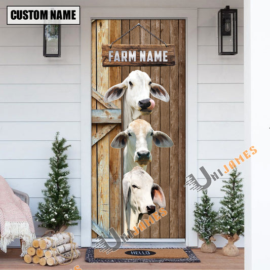 Uni Personalized Name Brahman Door Cover