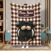 Uni Personalized Adorable Twin Cows Cozy Blanket (10 Cattle Breeds)