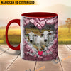 Uni Brahman Couple Personalized Name Two Tone Mug