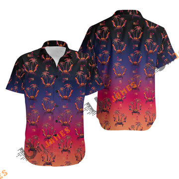 UniJames Comfort Synth Crab Button Shirt (Pearl Snaps) For Men