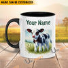 Uni Holstein Personalized Name Two Tone Mug