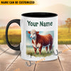 Uni Hereford Personalized Name Two Tone Mug