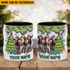 Uni Texas Longhorn Christmas Personalized Name Two Tone Mug