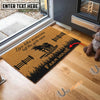 Uni Brown Swiss Custom Farm Name Live Like Someone Left The Gate Open Coir Doormat