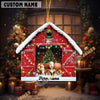 Uni Personalized Simmental Christmas Barn Ornament – Custom Farm Name 2025