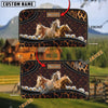 Uni Palomino Happiness Sunflower Custom Name 3D Leather Clutch