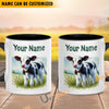 Uni Holstein Personalized Name Two Tone Mug