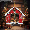 Uni Personalized Horse Christmas Barn Ornament – Custom Farm Name 2025