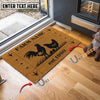 Uni Chicken Hoove Custom Farm Name Custom Year Coir Doormat