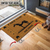 Uni Horse Hoove Custom Farm Name Custom Year Coir Doormat