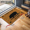 Uni Pig Hoove Custom Farm Name Custom Year Coir Doormat