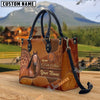 Unijames American Quarter Horse Never Walk Alone Custom Name 3D Leather Handbag