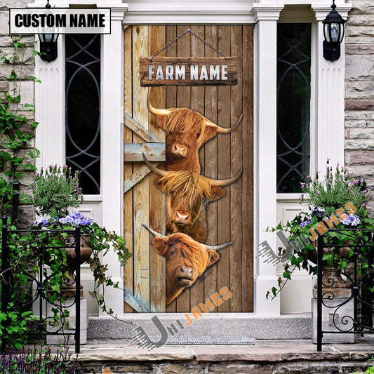 Uni Personalized Name Highland Door Cover