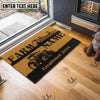 Uni Tractor Straw Roll Custom Farm Name Custom Year Coir Doormat