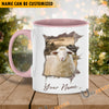 Uni Sheep Funny Personalized Name Two Tone Mug