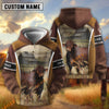 Uni Beefmaster Personalized Name and Farm Name Color Mixed 3D Hoodie