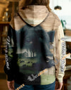 Uni Personalized Name & Farm Name Peaceful Countryside Cow Hoodie