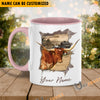 Uni TX Longhorn Funny Personalized Name Two Tone Mug