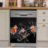 Uni Chicken Broken Glasses Dishwasher Door Cover