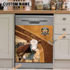 Uni Hereford Brown Custom Name Dishwasher Door Cover