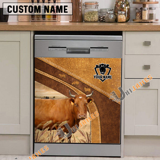 Uni Jersey Brown Custom Name Dishwasher Door Cover