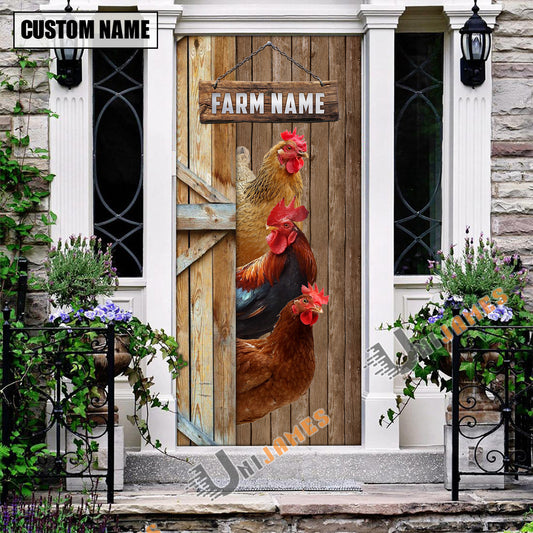 Uni Personalized Name Chicken Door Cover